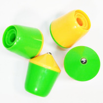 Fitness brand single two-way eight-bearing plastic small head 8-axis single head Renqiu diabolo small head accessories monopoly