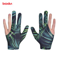 boodun billiards gloves three-finger snooker black eight billiards gloves Breathable High-play training pool club accessories