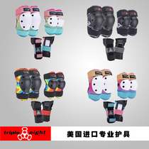 888 protective gear skateboard roller skating 6-piece hand knee brace triple eight child adult professional protective gear