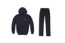 Jiading Middle School Winter Thin Velvet Hooded Set (same model for men and women)