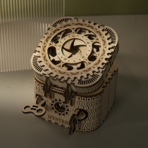 If Morphology Diy Hand Assembled Wooden Mechanical Model Cryptobox 3d Solid Jigsaw Puzzle Toy Birthday Gift Girl