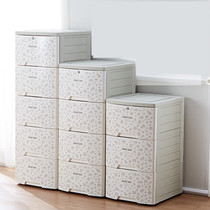 42 wide and 50 deep thickened plastic drawer type storage cabinet filing cabinet storage cabinet deepening with lock finishing bucket cabinet