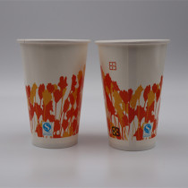 Disposable Confort Thickened Add Film Double PE Papaya Milk Dessert Breakfast Flat Cover 12 An 330ml2000