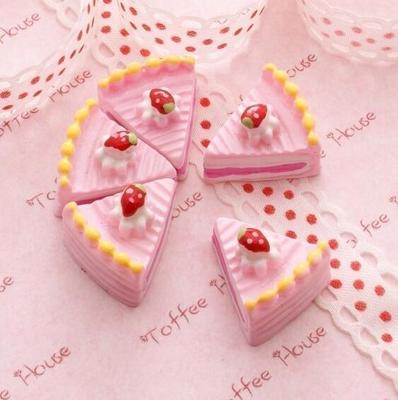 taobao agent 奶 Pink strawberry cream cake｝ BJD12 points 8 points 6 points, peach OB11 photo prop