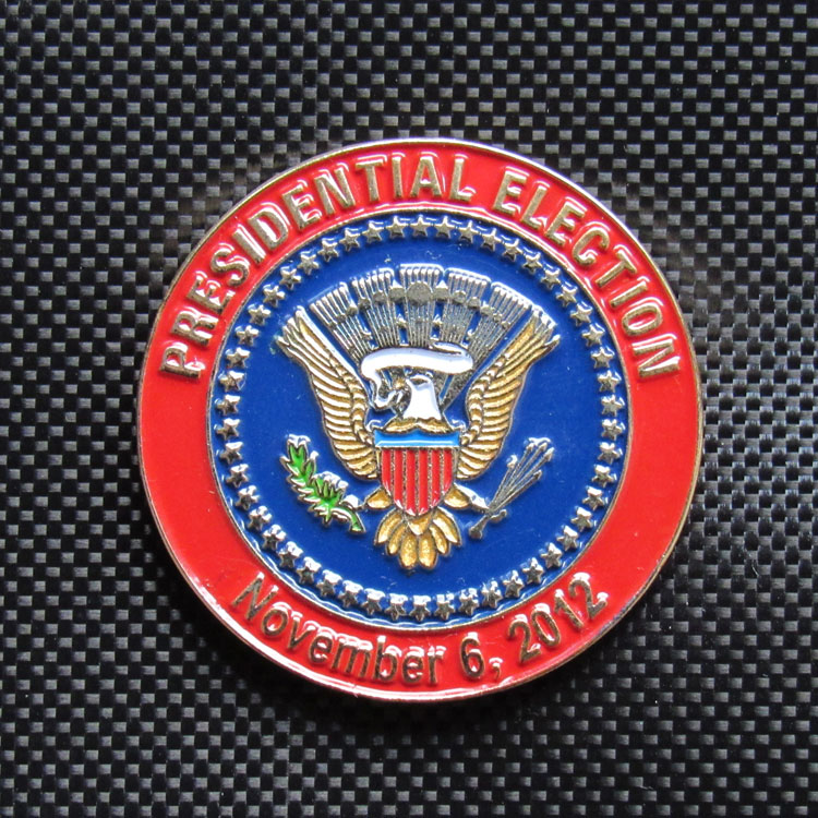 Metal badge U.S. presidential election p.m. presidential election residential badge mini identification card