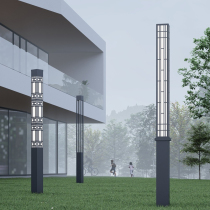 Outdoor view lamp post electric LED New Chinese style high bar lamp waterproof villa park Grass Terrace Lamp High Power Patio
