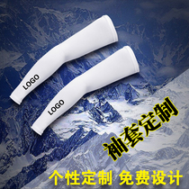 Outdoor Riding Fishing Ice Cuff Custom Print Character Logo Riding Sun Protection Woman Sleeve Booking for sports Mens Ice Arms Sleeves