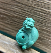 Raw mine turquoise live micro-carving ring