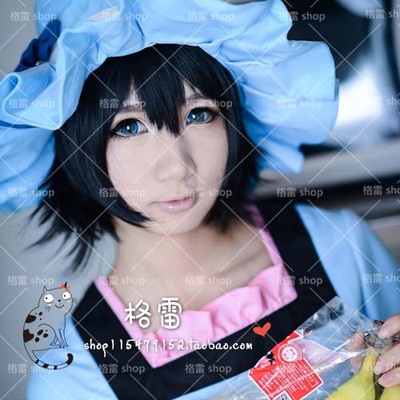 taobao agent Destiny Stone Gate/Shirai Zhenli/Full -time Hunter Hunter/Lulu Black Anti -Dollars Cosplay Wig