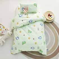 Children quilt kindergarten special three-piece set summer children bed quilt cover nap special quilt containing core