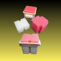 PVC86 type line box filled with foam plugging rib box embedded plugging module switch bottom box protective cover new