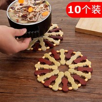 Vegetable mat heat insulation mat household bamboo anti-scalding heat-resistant sand pot mat table mat bowl mat tea cup mat plate mat