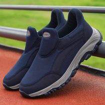 Huili old shoes male spring and autumn a pedal soft bottom father thickened warm middle-aged old Beijing cloth shoes