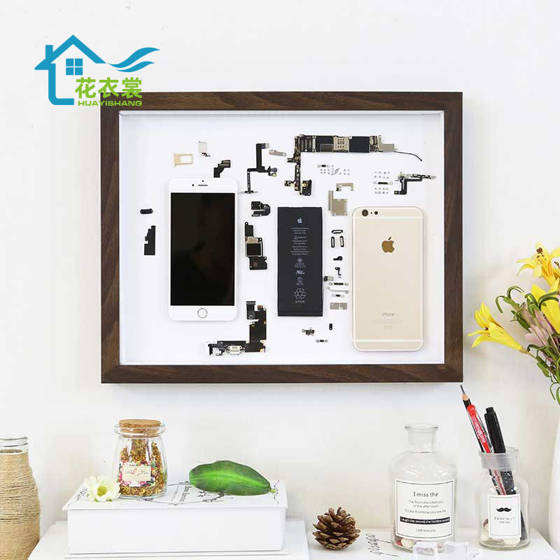 Mobile phone disassembly, mounting frame, derivative paper, three-dimensional frame specimen parts, hollow model disassembly, collection and display frame