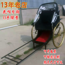 Rickshaw old Shanghai rickshaw old Beijing Republic of China pull iron rickshaw Dongyang new car color can be changed