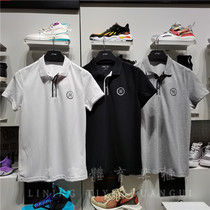 Li Ning 2021 summer new short sleeve polo shirt mens Wade line lapel cotton T-shirt top sportswear APLR021