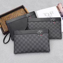 Young men Handbags Fashion embossed handbags Handbag Carry-on Envelopes of Bull Leather Bag Wallet wallet Carpack