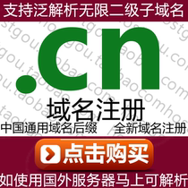  cn Domain registration Support pan resolution Unlimited sub-name domain Rice website url Buy Apply Domain name for sale