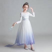 British nextkiss Girls Dress 2021 Autumn New Frozen Aisha Dress White Skirt