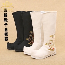 Hanfu Joker Boots Nine-tailed Fox Embroidered Head Shoes Dance cos Ancient Clothes Increase Boots Men and Women Take Photos