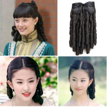 Roman Roll Wig Princess Roll Mawei Court Butterfly Republic of China Yitao Roll Film and Television Cheongsam Republic Curly Hair