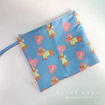 South Korea Ins Cartoon Collection Bag 2022 New Travel Big Capacity Waterproof Wash Bag Outdoor Portable Mommy Bag