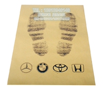  4-piece car repair sheath accessories Disposable seat cover Steering wheel pedal paper gear set Plastic film 50 sets