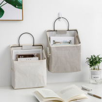 Student Dormitory Upper Bunk Bed Side Book Debris Disposal Bag Dorm Room Bedside Mobile Phone Cashier Bag Bed Cloth Art Hanging Bag