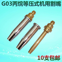 Isopressure type cutting nozzle isobaric propane cutting g02 machine acetylene gas cutting nozzle g03 gas liquefied gas cutting nozzle