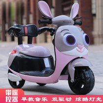 New baby children electric motorcycle tricycle with Music 1-6 years old male and female baby battery car can be remotely controlled