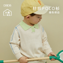 papa climbing the spring new baby hooded polo male and female child pro-skin and cuddly 100 hitchy