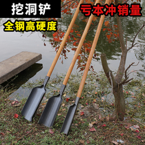 Agricultural small shovel shovel shovel Manganese steel Luoyang shovel soil picker Hole digging soil drilling shovel head utility tool