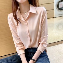 First-line brand cut-off womens foreign trade big-name high-end shirt off cabinet broken silk shirt female chiffon shirt summer