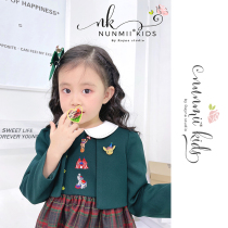 NUNMII KIDS original design Spring and Autumn New Circus Japanese exquisite college style girl dress set