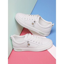 Small ckerwin light luxury leather white shoes womens thin 2021 summer new soft leather soft bottom wild casual