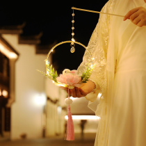 2021 Mid-Autumn Festival lantern children handmade diy material bag Jade Rabbit Lantern portable glowing Hanfu ancient style