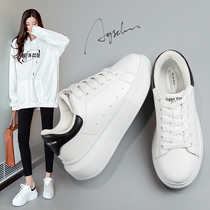 Small white shoes women 2022 spring new women shoes 2021 autumn and winter 100 lap thick underfloor shoe sports casual small yard winter