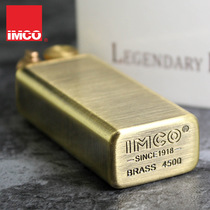 IMCO love cool Austria brand kerosene pure copper steel printing lighter old side slip old antique World War II 4500