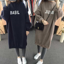 Pregnant Woman Spring Autumn Clothing Suit Fashion style Autumn Winter Plus Suede Medium Long blouses jacket Coat Jacket Woman Loose thickened Large size