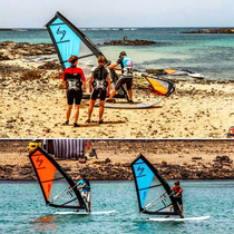 Junior windsurfing set sail learning outdoor training club teaching durable cloth sail professional sail shape
