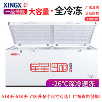 XINGX Stars BD BC-518G 718G Commercial Horizontal Quick-Freeze Cabinet Freezer Big Freezers Refrigerated Freezer