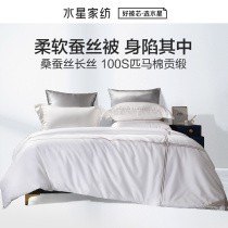 Waterstar Home Textile antibacterial 100s horse cotton mulberry silk winter quilts by all-cotton quilts pure cotton single double by bed