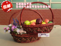 Gift basket portable flower basket rattan storage basket storage basket wicker fruit basket more than ten pieces