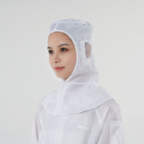 Dust-proof anti-static shawl cap Dust-free cap Electronic food factory work hat Mens and womens striped hat open-ear mesh breathable