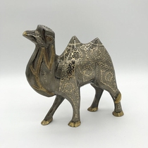 Exquisite decoration gifts Pakistan carved camel carved pattern camel bimodal camel 12 inch machine bright process