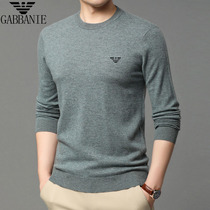 Chiamania 100% Pure Cashmere Sweater Mens Cardigan Thin Spring and Autumn Knitted Round Neck Sweater Men