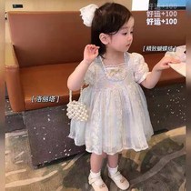 Baby Princess dress 2021 new summer Foreign style child one year birthday dress Lolita girl dress