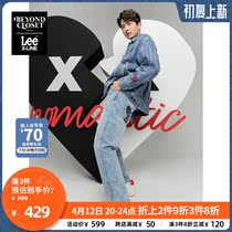 (Beyond Closet joint) Lee22 spring summer new pint of light blue old daddy pants boy jeans A01740