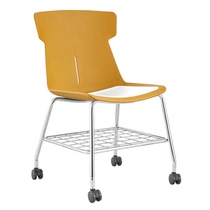 Nordic training chair conference chair with book network student class chair tutoring class sliding wheelchair library reading chair