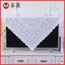 TV 55 inch pastoral hood cover cover color cover cloth dust cover Cover Cover Cover Cover Cover Cover Cover blue white cover